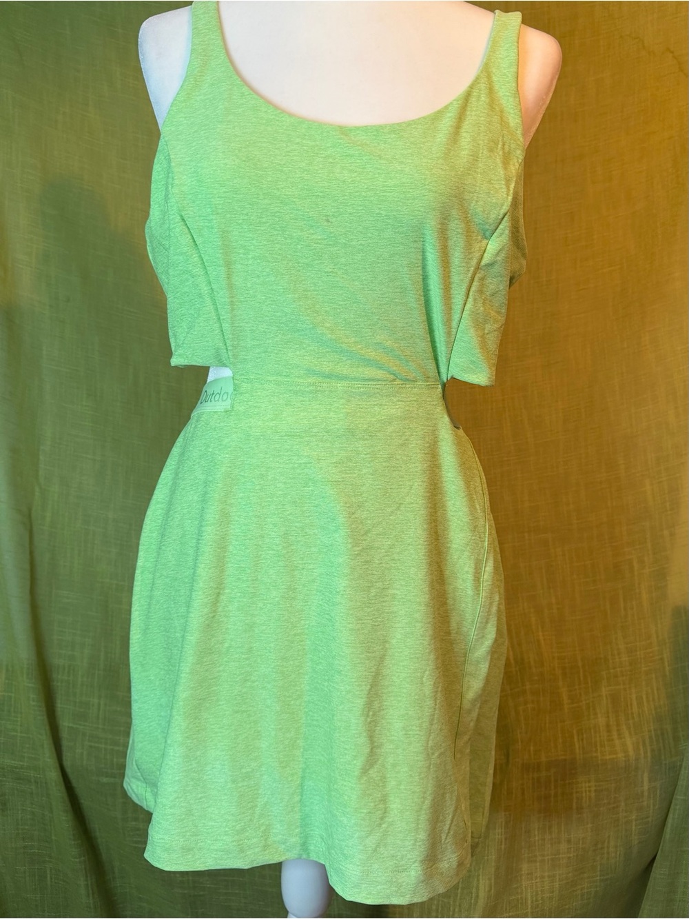 Outdoor Voices Court Cutout Athletic Dress Green Size XL